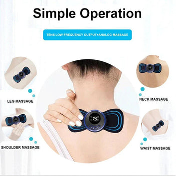EMS Mini Electric Body Massager – Cervical, Neck & Back Pain Relief