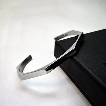 Hexagon Cuff Bracelet – Premium Stainless Steel